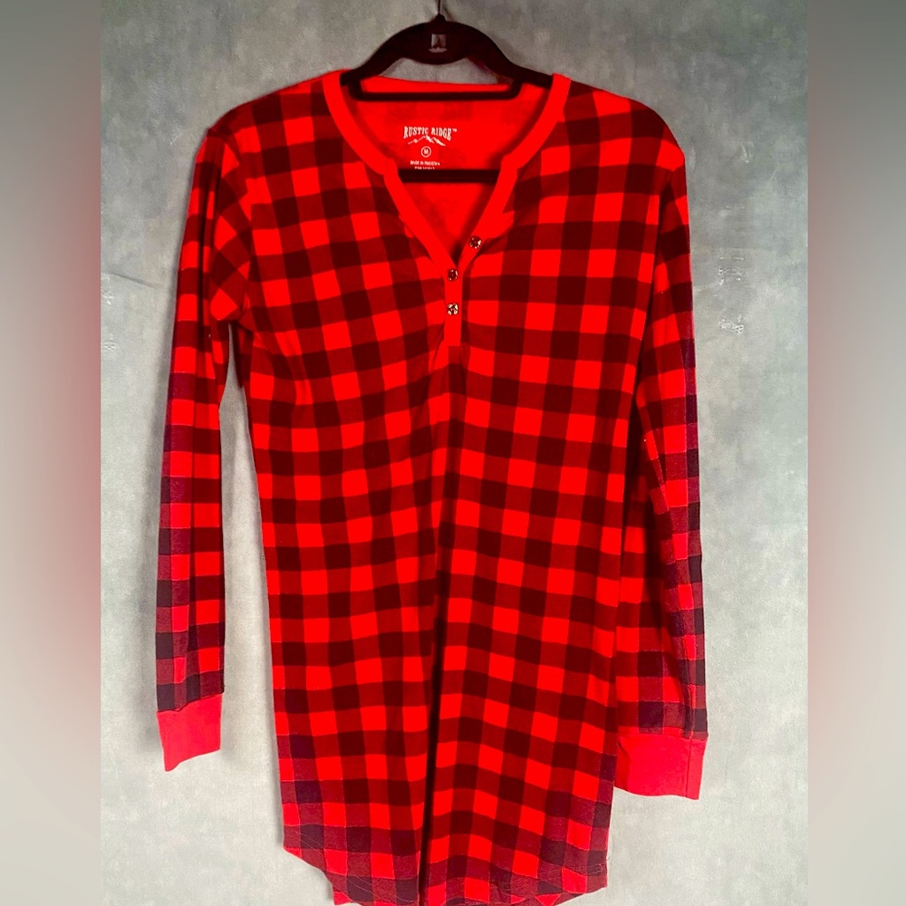 Sleep shirt plaid